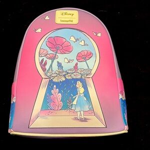 Alice and Wonder Wonderland Loungefly Mini backpack NWT